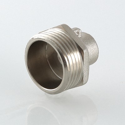 VTr.424.N.M006 Переходник для подключения датчика температуры Valtec M10 х 1"  - Вид №7