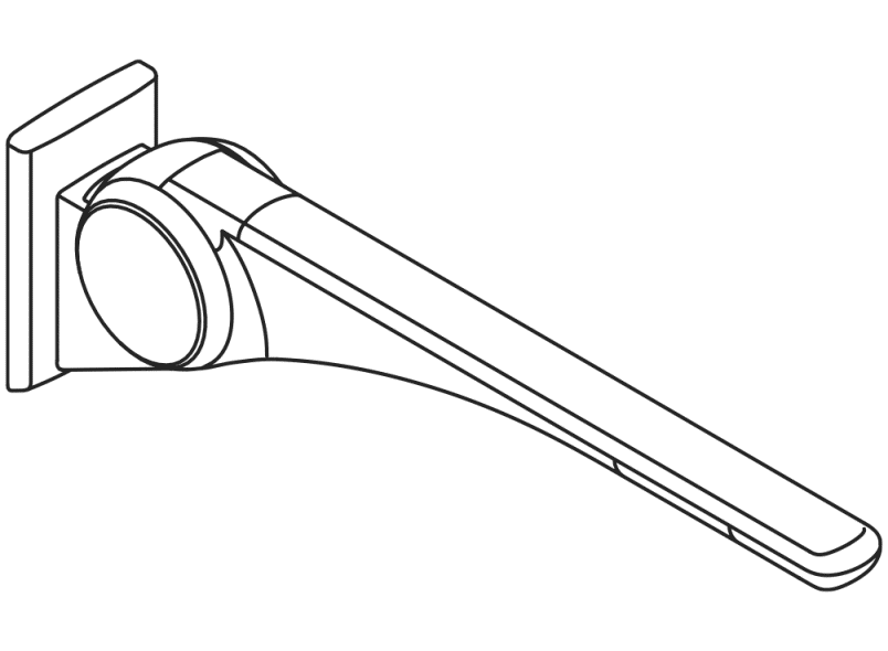 802.50.40260 Базовая складная опорная рейка HEWI Stützen  - Вид №6