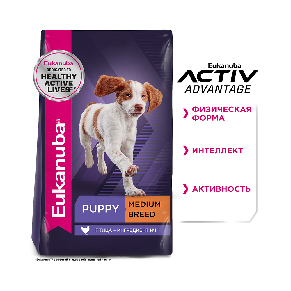 ПР0033061 Корм для щенков для средних пород сух.800г Eukanuba  - Вид №3