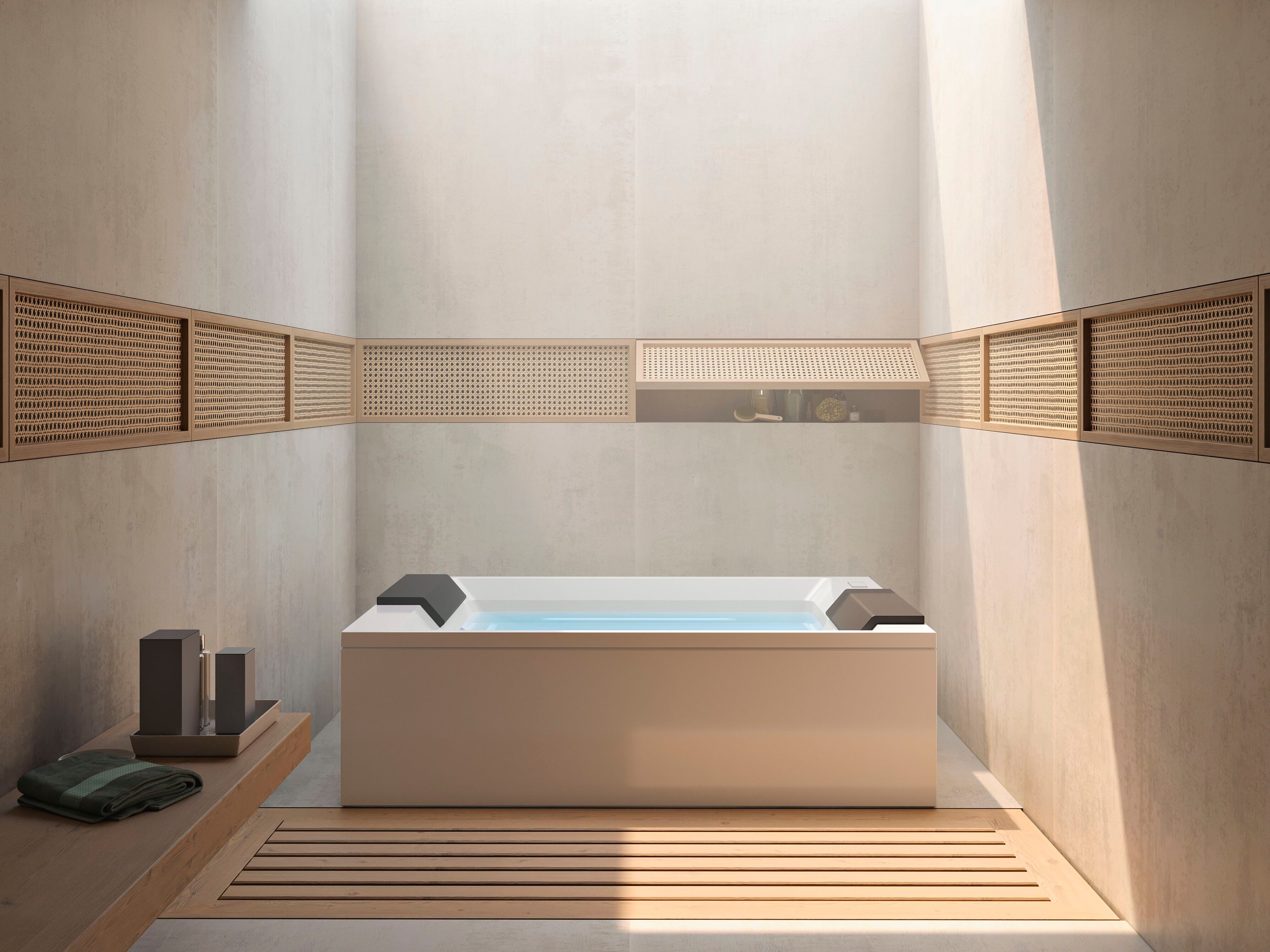 Квадратный мини-бассейн с гидромассажем Gruppo Treesse Minipiscine-Ghost ARCH-00032468 - Вид №1