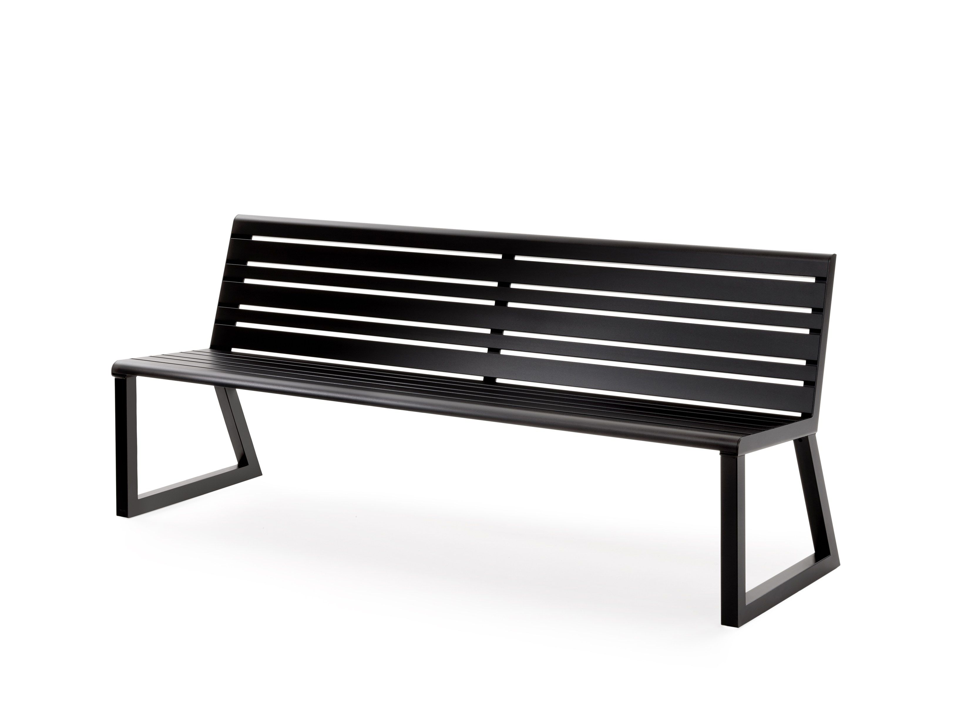 Алюминиевая скамья со спинкой Urbantime Портфель.h24 ARCH-00050393 - Вид №6