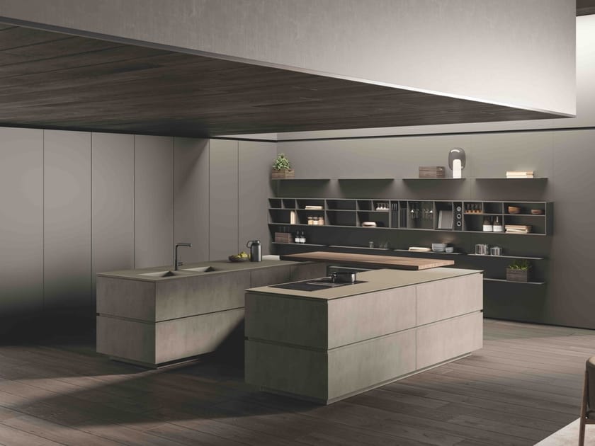 Встроенная кухня с островом ERNESTOMEDA Obliqua ARCH-00018710