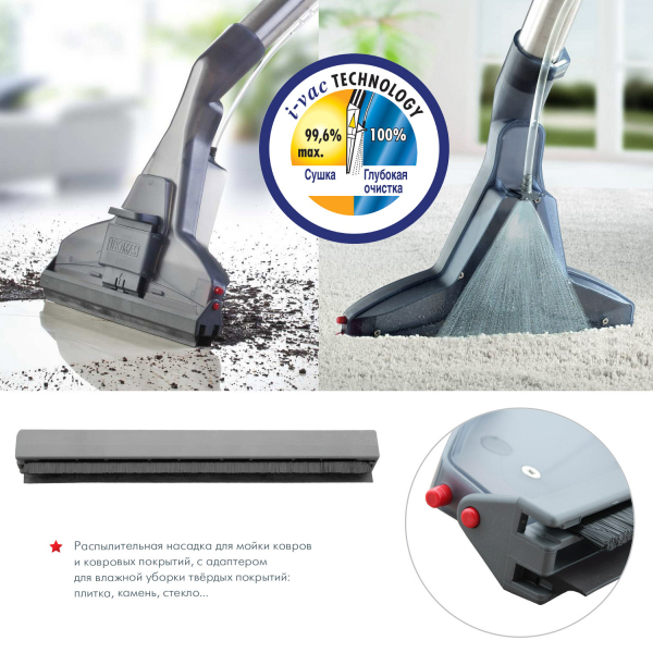 TWIN XT Пылесос / 1700 вт, аквафильтр, влажная уборка, цвет: синий с белым Thomas  - Вид №20