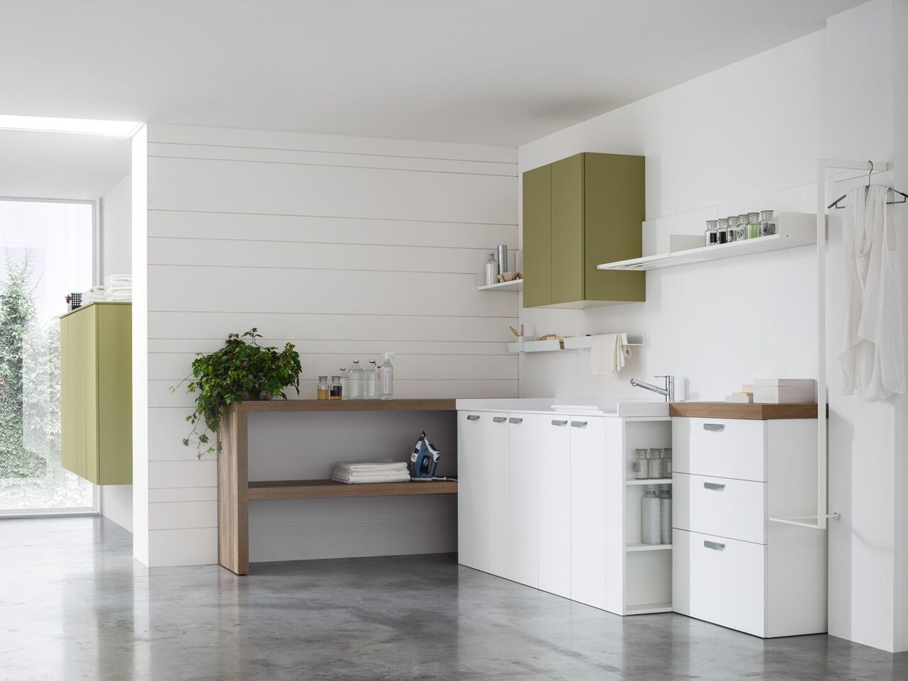 Деревянный шкаф для белья ARCOM I_WASH ARCH-00090563