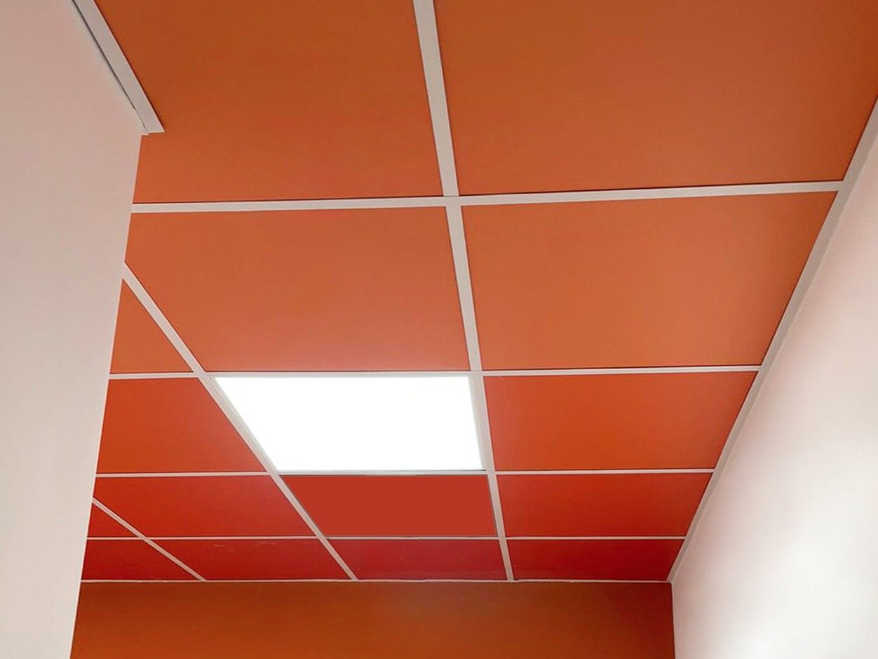 Звукопоглощающие панели из каменной ваты для подвесного потолка Sky-Tile® TESSUTI COLORATI ARCH-00153193