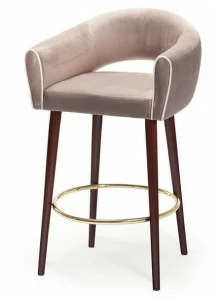 Mambo Unlimited Ideas Табурет из мягкой ткани с подлокотниками и спинкой Grace