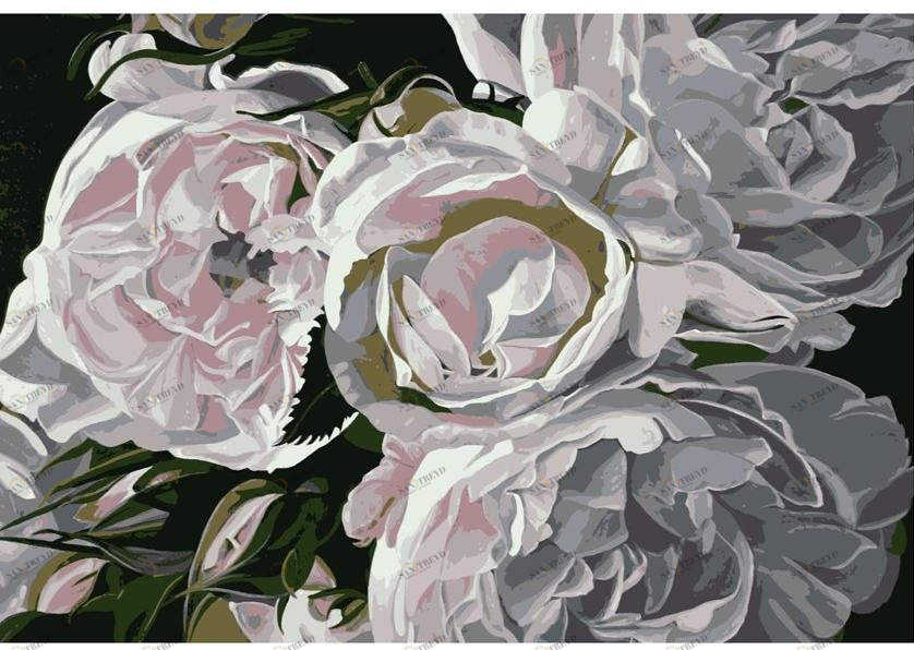 BLOSS Прямоугольный шерстяной коврик с цветами Opera sun-id-1347994