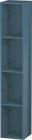 LC120504747 Элемент полки (вертикальный) L-Cube #LC1205 180 x 180 мм Каменно-синий глянцевый лак Duravit