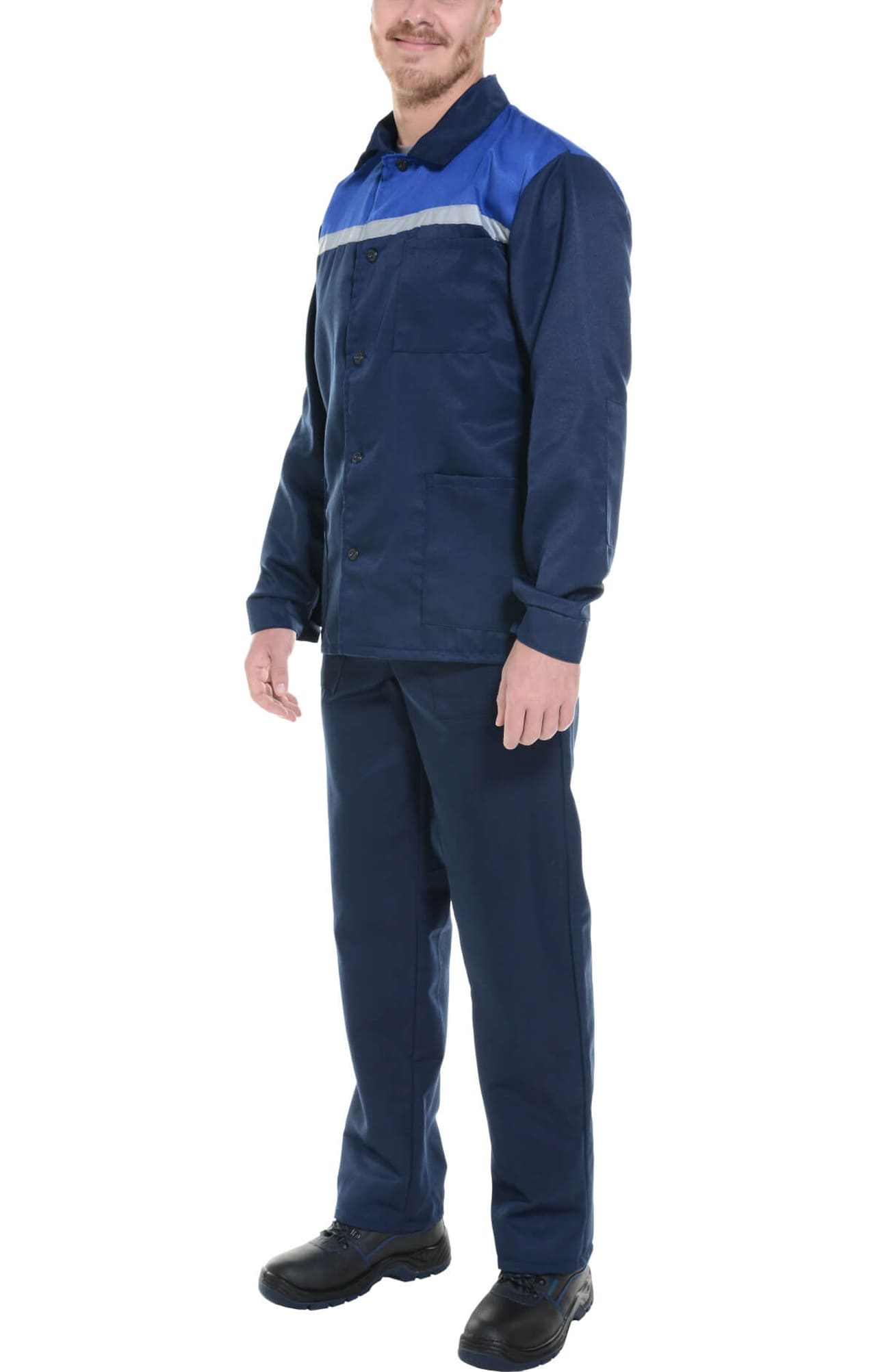 63025 Костюм Строителя темно-синий василек  Летняя спецодежда  размер 52-54/170-176  - Вид №7