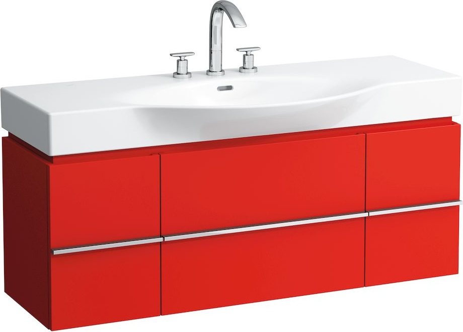 H4013020754751 Шкафчик под раковину, для раковин 811704, 812704, 2 выдвижных ящика с 2 дверцами, 2 стеклянные полки LAUFEN PRO - Вид №24