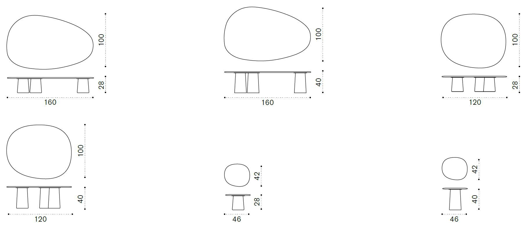Журнальный столик с мраморной столешницей Ethimo Boldini ARCH-00028684 - Вид №10