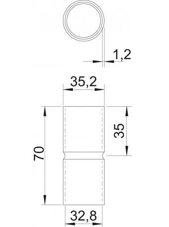 Стальная втулка для электрооборудования OBO Bettermann BlackLine ARCH-00148660 - Вид №5