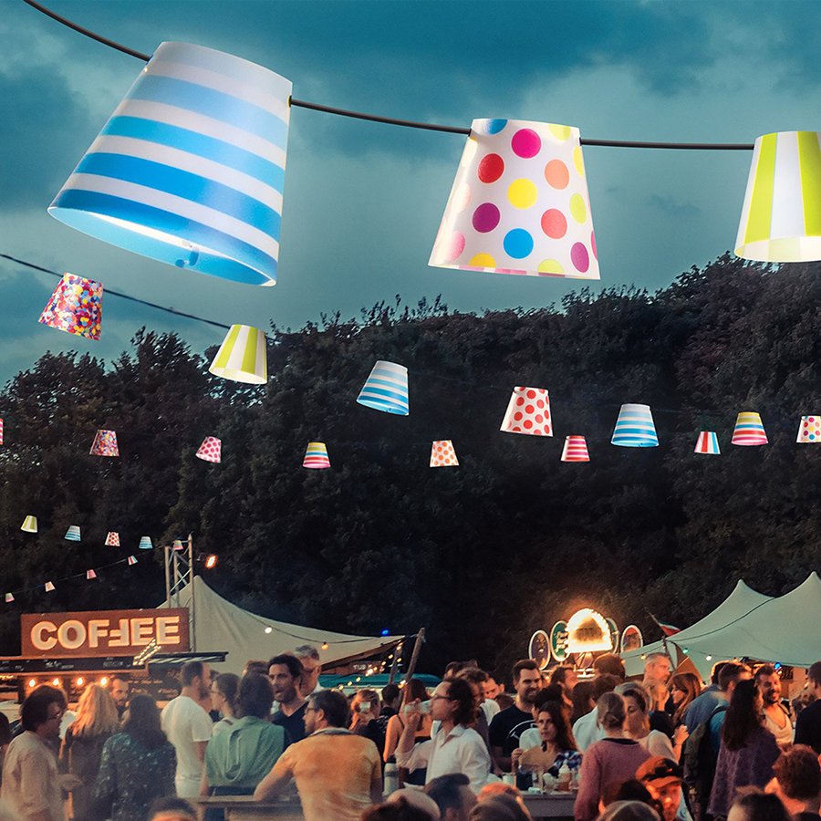 Гирлянда праздничная Рarty Рolonaise, узор Azulejos Fatboy 100285 - Вид №2