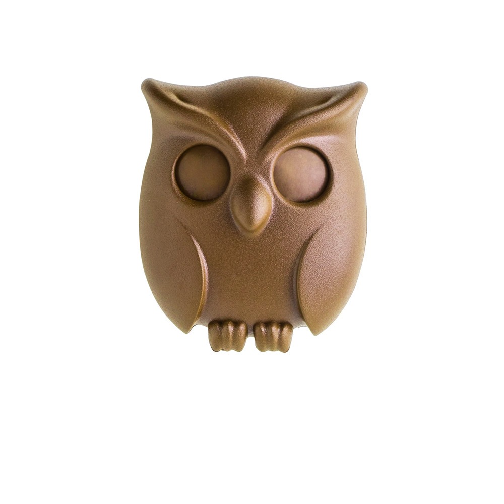 Держатель для ключей Night Owl коричневый Qualy QL10195BN - Вид №1