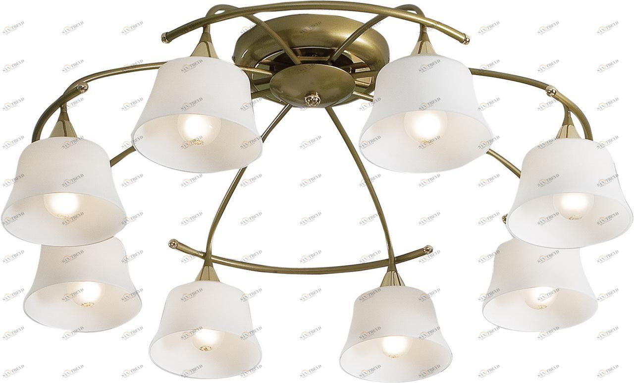 Потолочная люстра Citilux Стелла CL110182 CITILUX СТЕЛЛА ЗОЛОТО 182348 Белый 