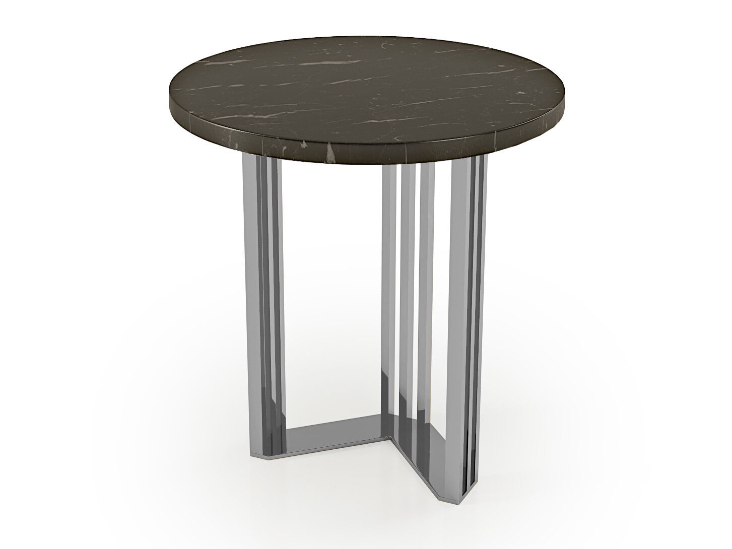 Высокий круглый мраморный журнальный столик Bizzotto Italia Symphony-Infinity ARCH-00101333 - Вид №3