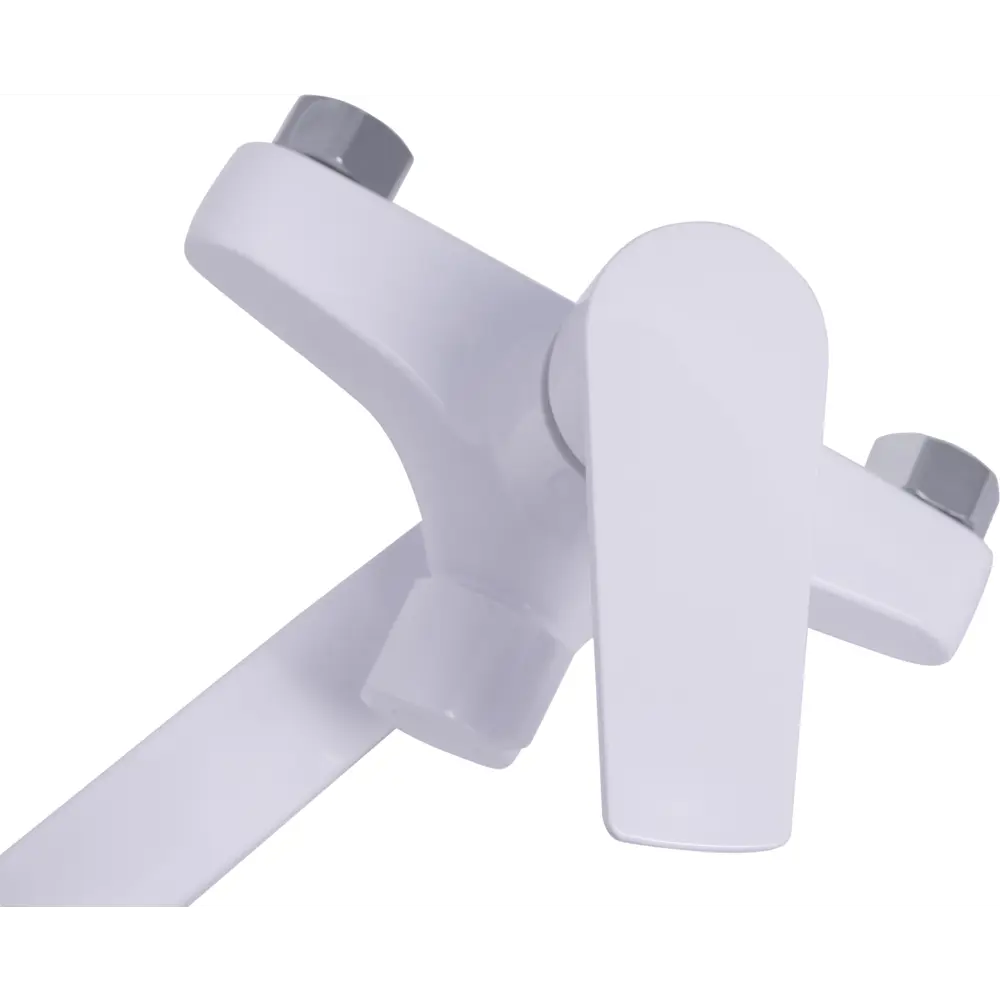 Смеситель для ванны однорычажный универсальный с лейкой и шлангом цвет белый Santreyd Ростов STLM-2159721 - Вид №1