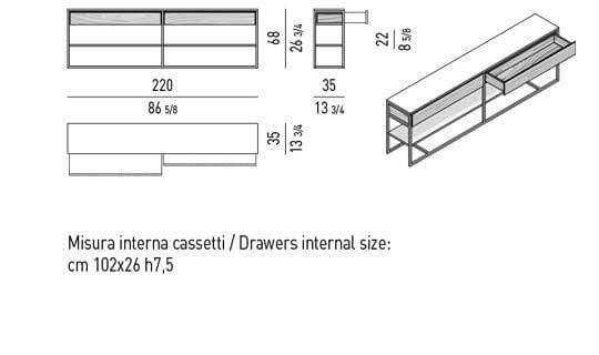 Консоль Minotti Calder Bronze ARCH-00129360 - Вид №4