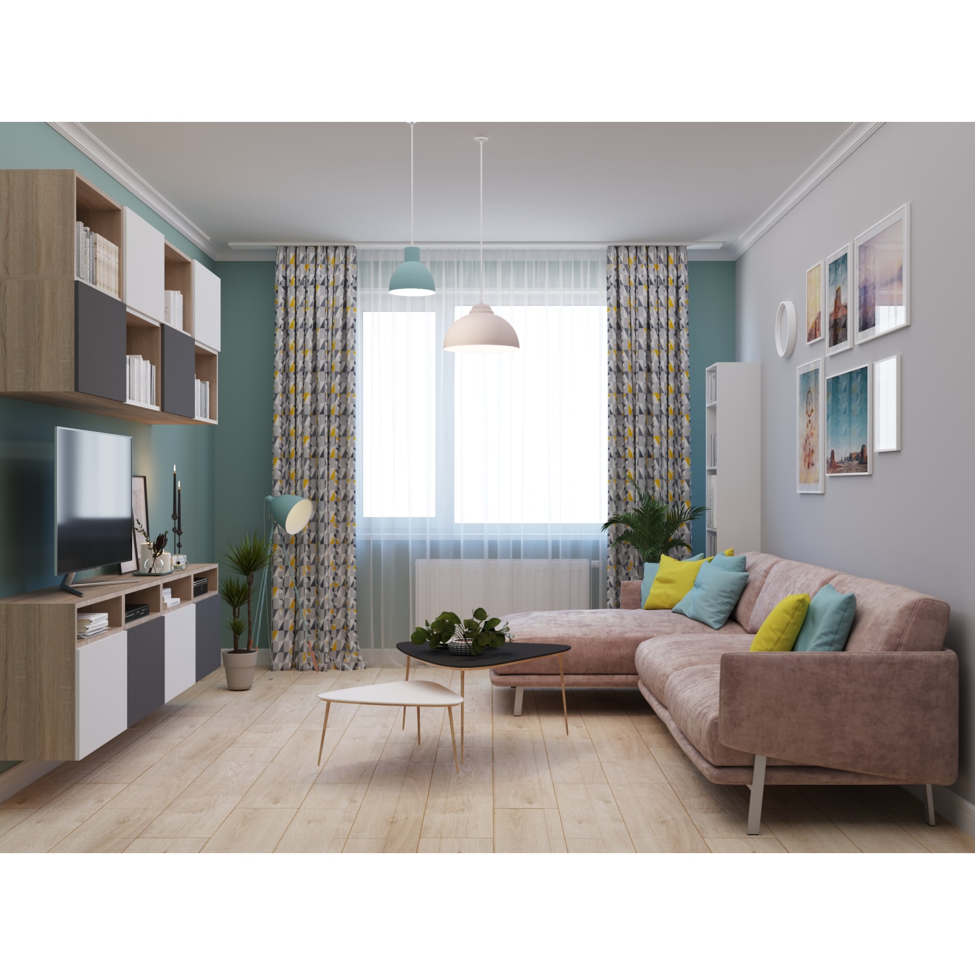 81965217 Дверь для шкафа МФ 38x59.6x1.6 см цвет графит Lion Santreyd  - Вид №5