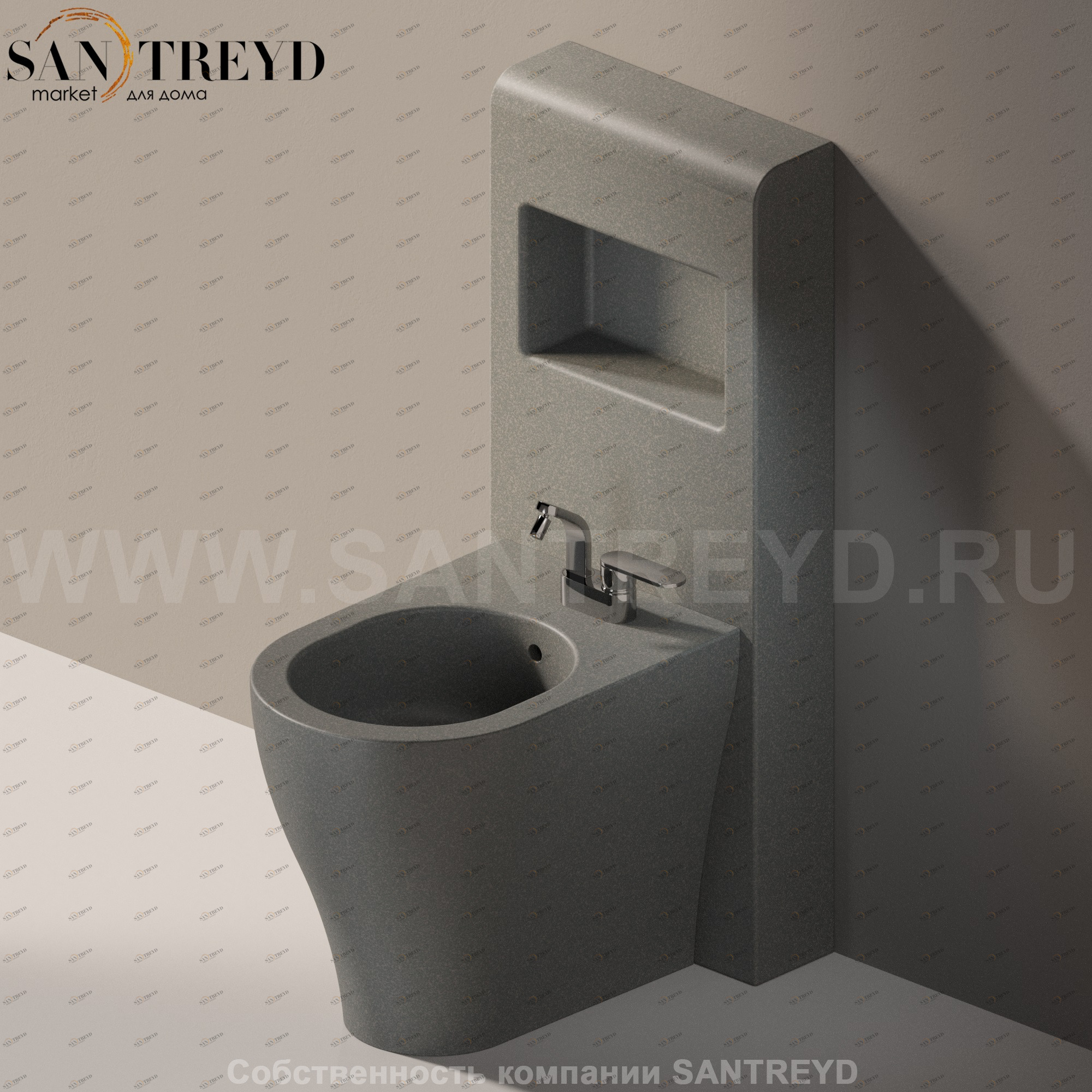 TR407037 Биде напольное Niagara Ceramica Flaminia