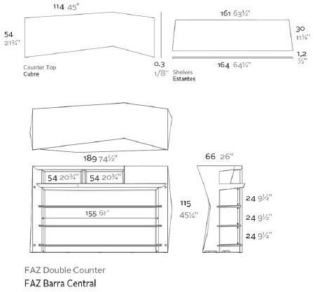 VONDOM Барная стойка с подсветкой Faz sun-id-1412665 - Вид №6