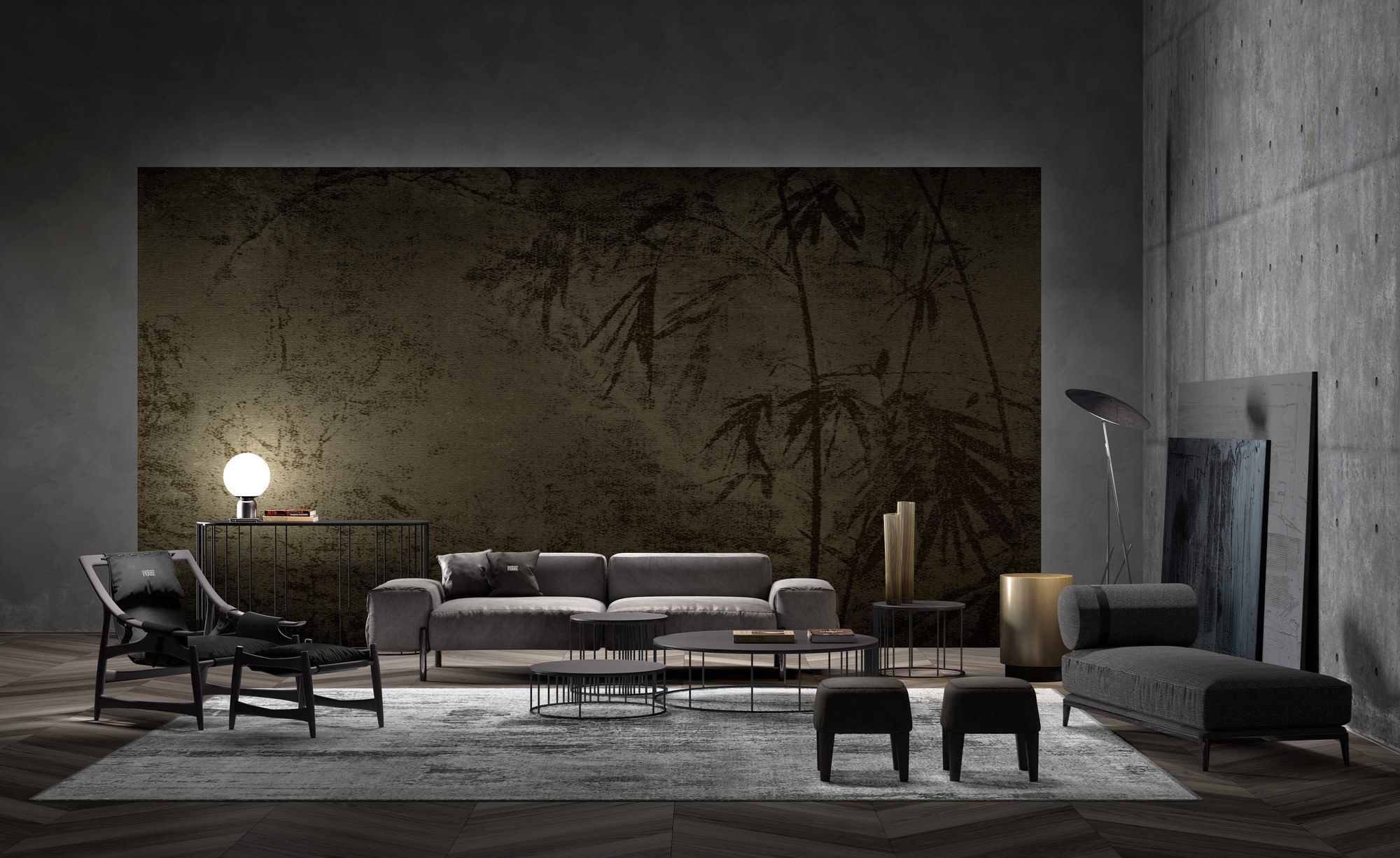 Кожаный квадратный пуф Gianfranco Ferré Home мини ARCH-00022505 - Вид №2