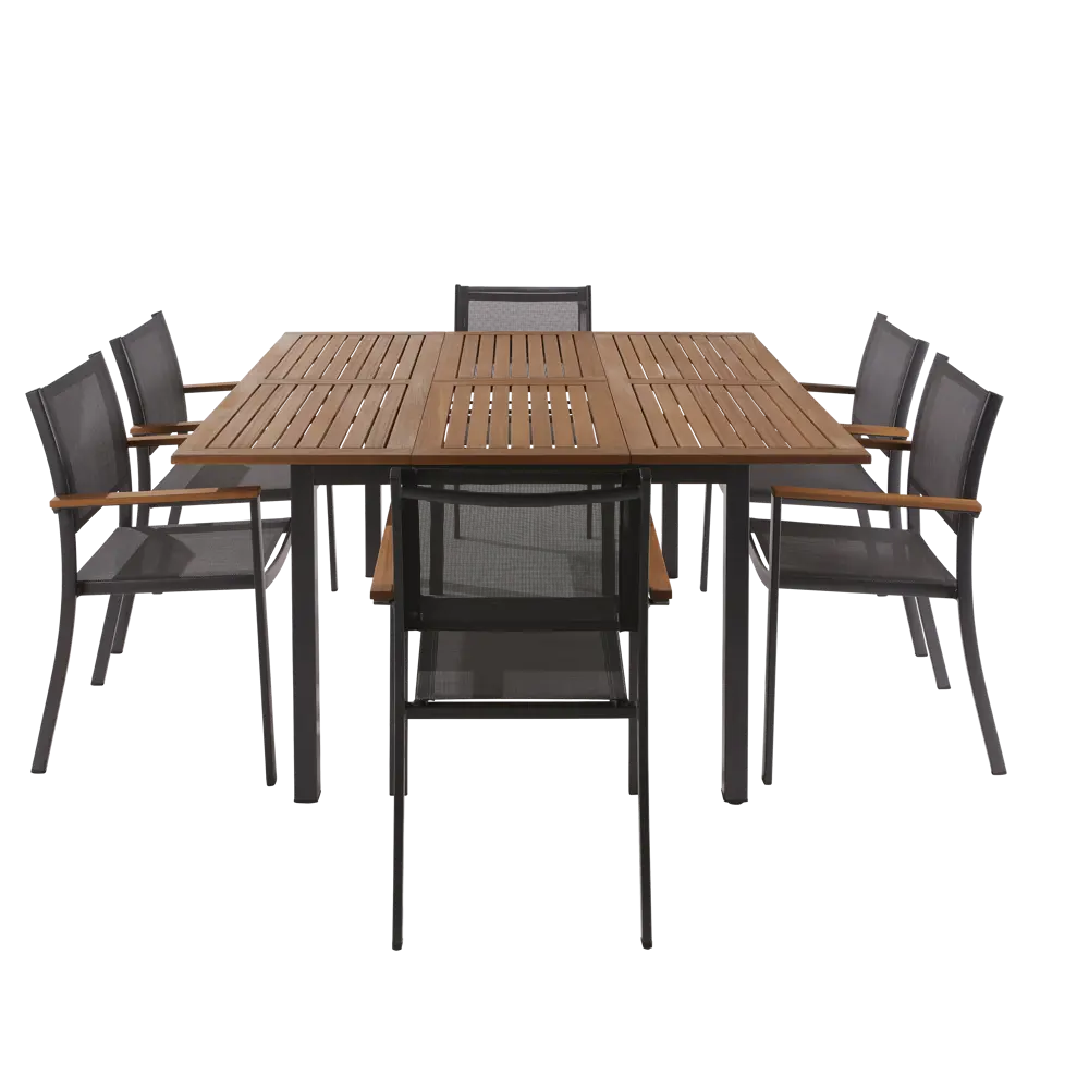 Стол NATERIAL Oris раздвижной для сада с эвкалиптовой столешницей 83984498 STLM-0045797 - Вид №10