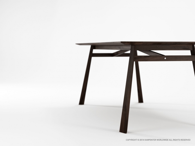 531_1054 Стол обеденный прямоугольный 200х90 Karpenter Carpenter - Вид №3