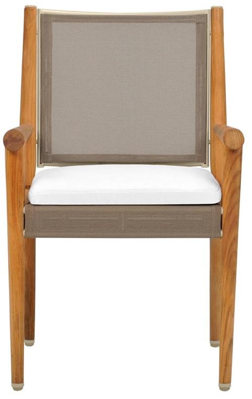 JANUS et Cie Садовый стул из тика с подлокотниками Konos sun-id-1463468 - Вид №2