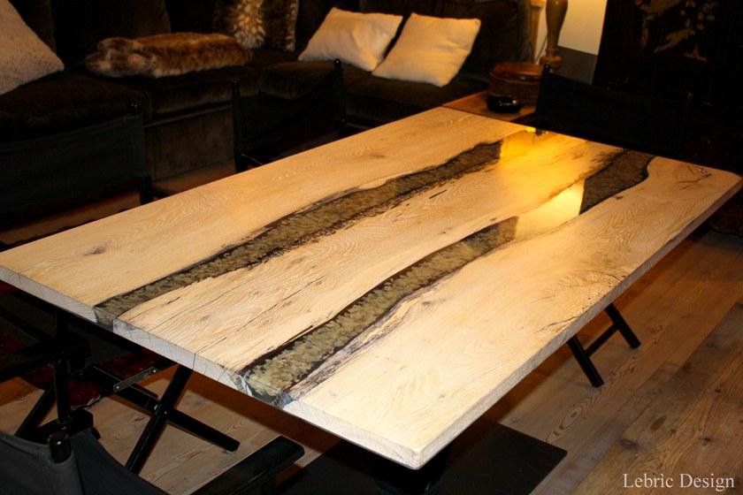ANTICO TRENTINO Прямоугольный обеденный стол Lebrìc design - legno e resina sun-id-1416809 - Вид №10