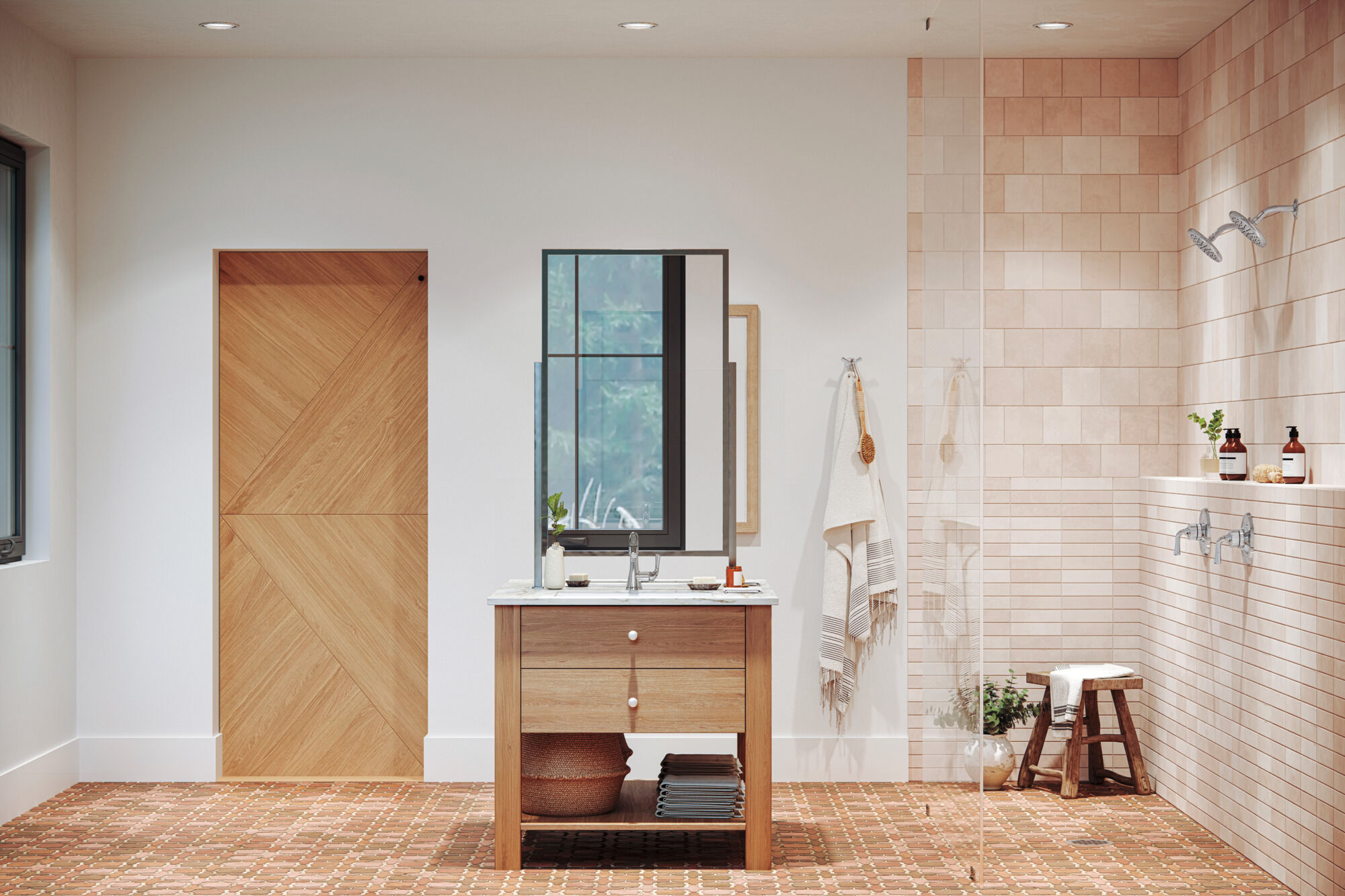 T14233 Отделка для душа Monitor 14 Series Delta Faucet Kayra Хром - Вид №2