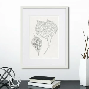 Картина белая 42х32 см The Fern Collection №2 КАРТИНЫ В КВАРТИРУ  00-3894675 Белый