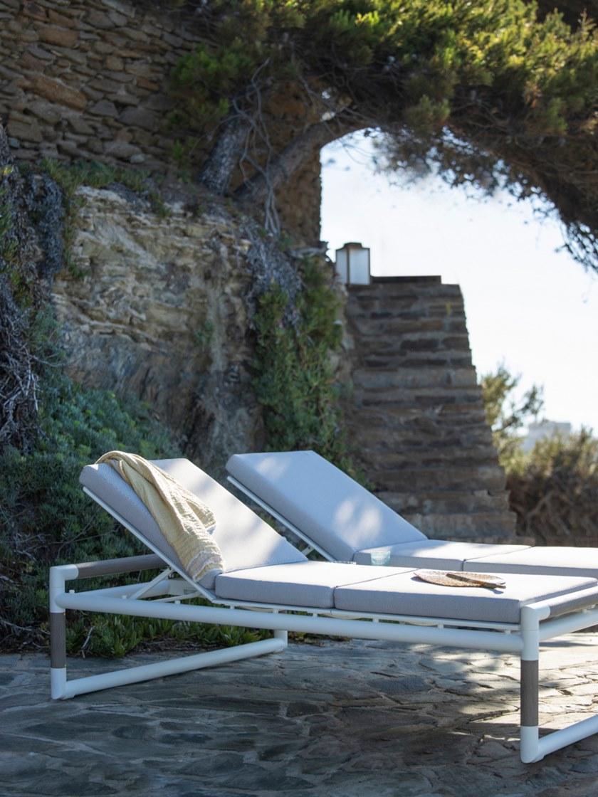 Les jardins Алюминиевая регулируемая двуспальная садовая кушетка Bastingage Dbb6100 / dbb6110 - Вид №2