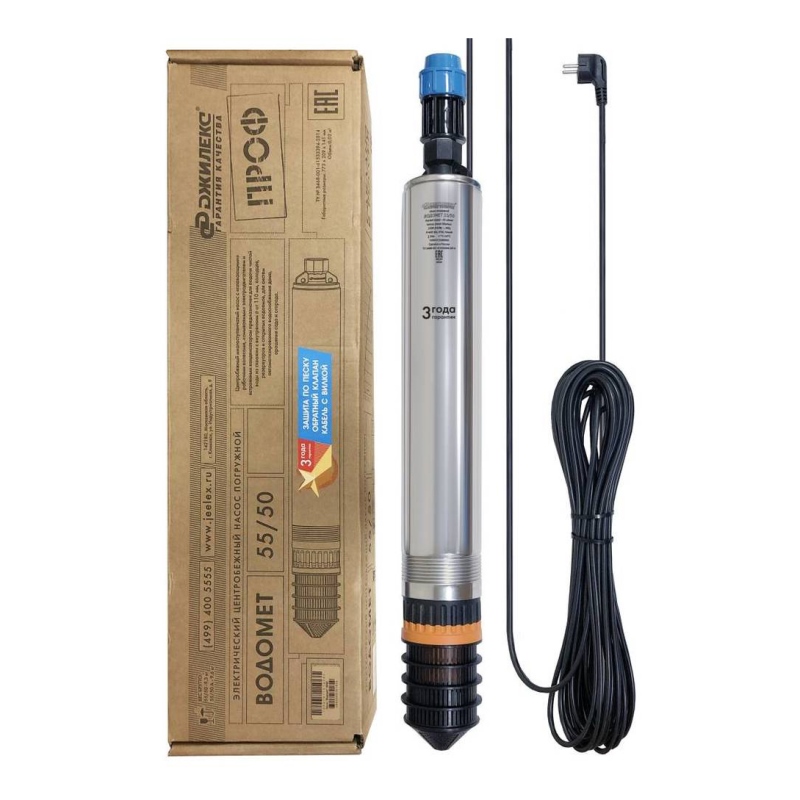 Насос скважинный ВОДОМЕТ Джилекс 55/50 5550JLX - Вид №1