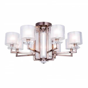 Потолочная люстра 87 см Newport 4408/C black nickel 4408/C NEWPORT ДИЗАЙНЕРСКИЕ 328158 Коричневый;прозрачный