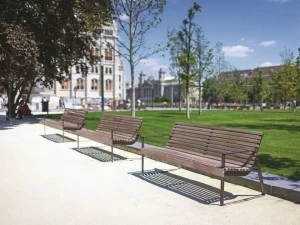 mmcité1 Скамья с подлокотниками со спинкой