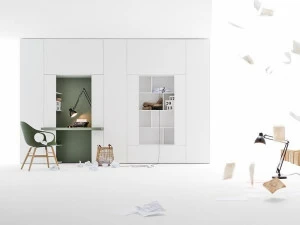 Caccaro Гардероб со столом и витриной Roomy