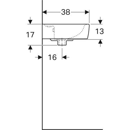 272145000 Раковина Geberit Renova Plan Geberit  - Вид №11