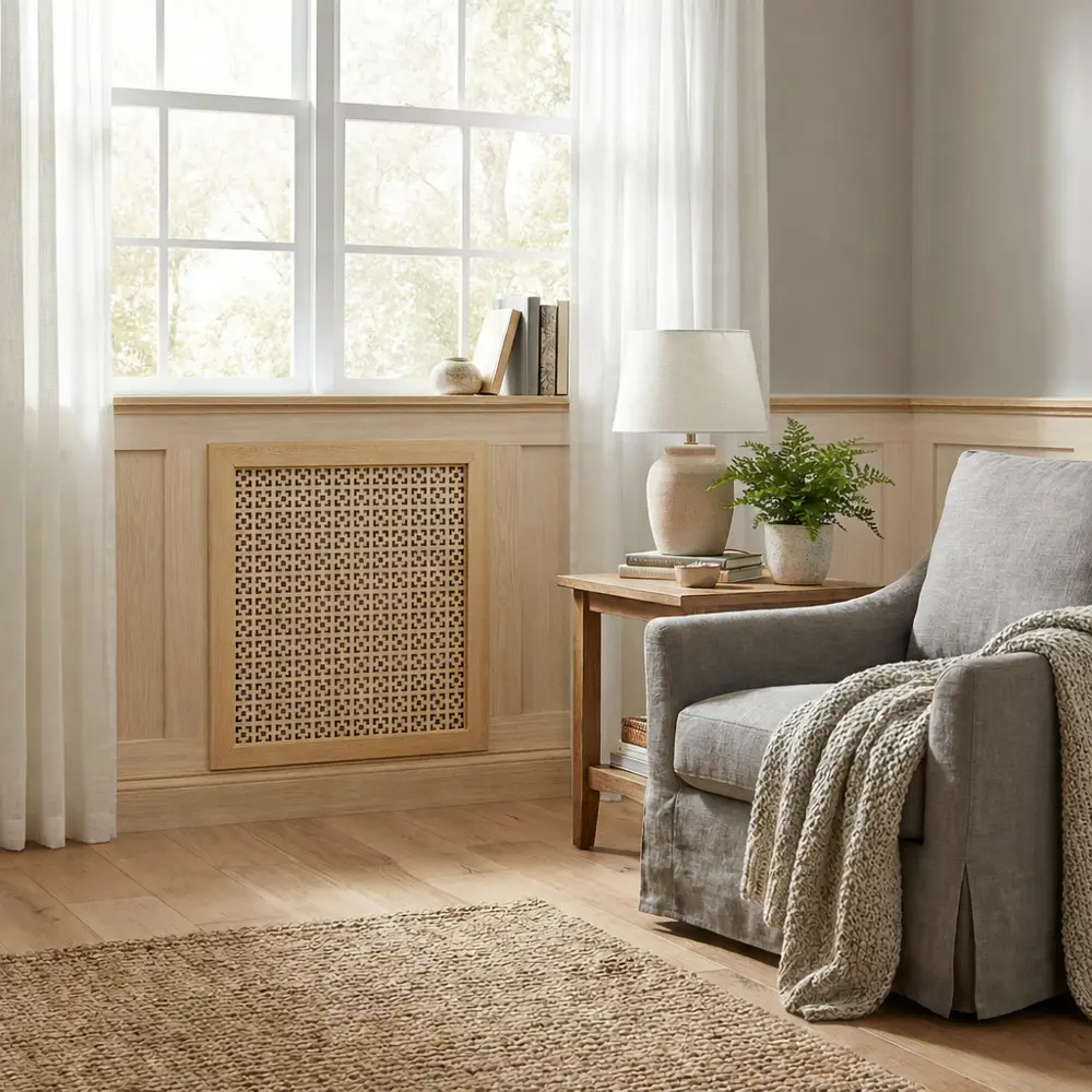 Экран радиатора Дамаско 60x60 см МДФ цвет дуб сонома Santreyd STLM-2141938 - Вид №5