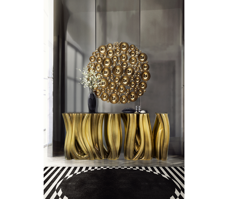 0-133 Монохромный золотой буфет Boca Do Lobo  - Вид №14