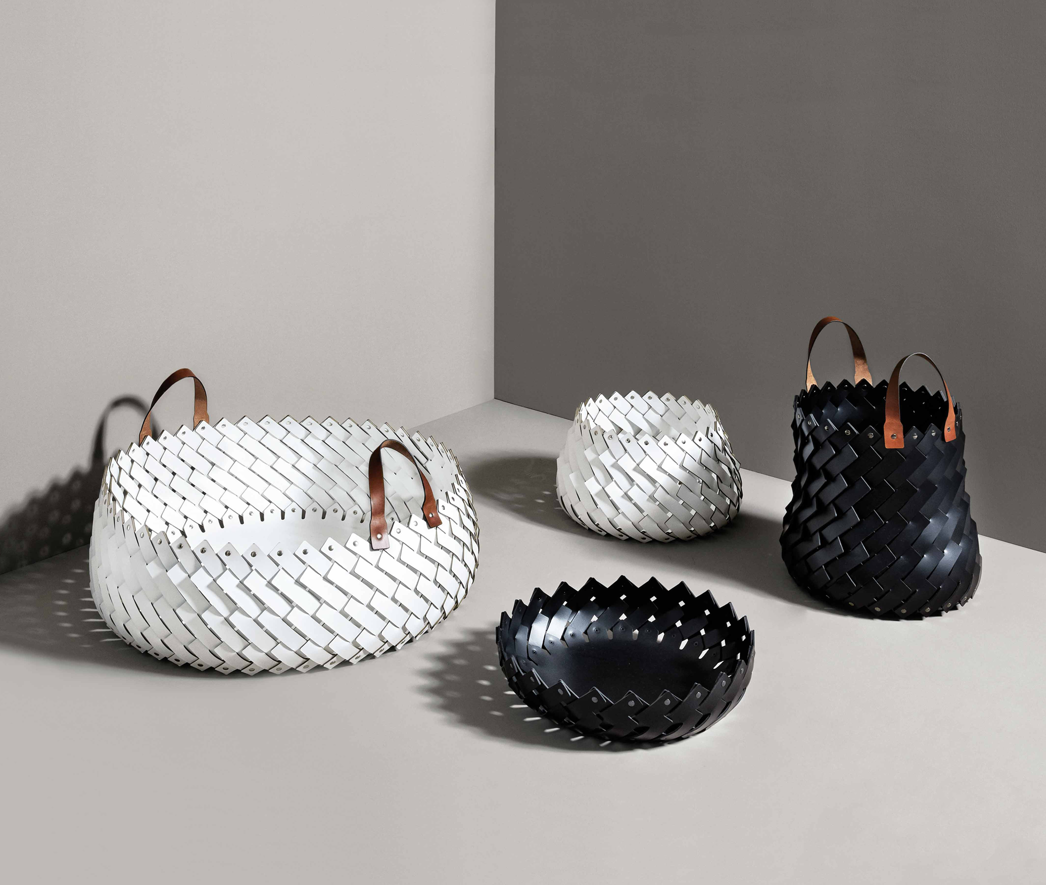 Короткая корзина Almeria - Ø 41XH13 см / регенерированная кожа_camel Pinetti 00.1150.082.011 - Вид №5