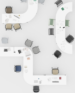 Стол для совещаний на колесиках с откидным верхом