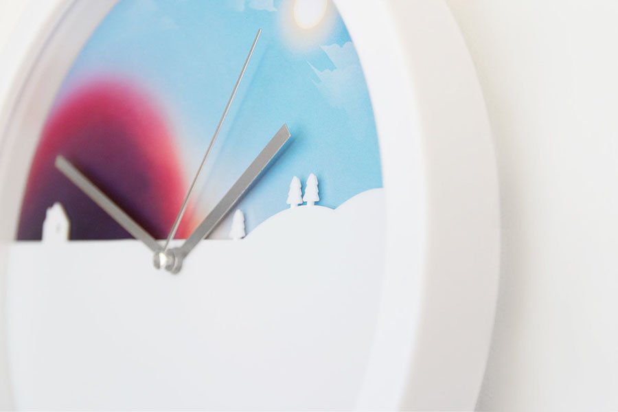 Часы настенные разноцветные Day And Night SUCK UK  00-3880706 Белый;голубой;разноцветный;розовый  - Вид №7