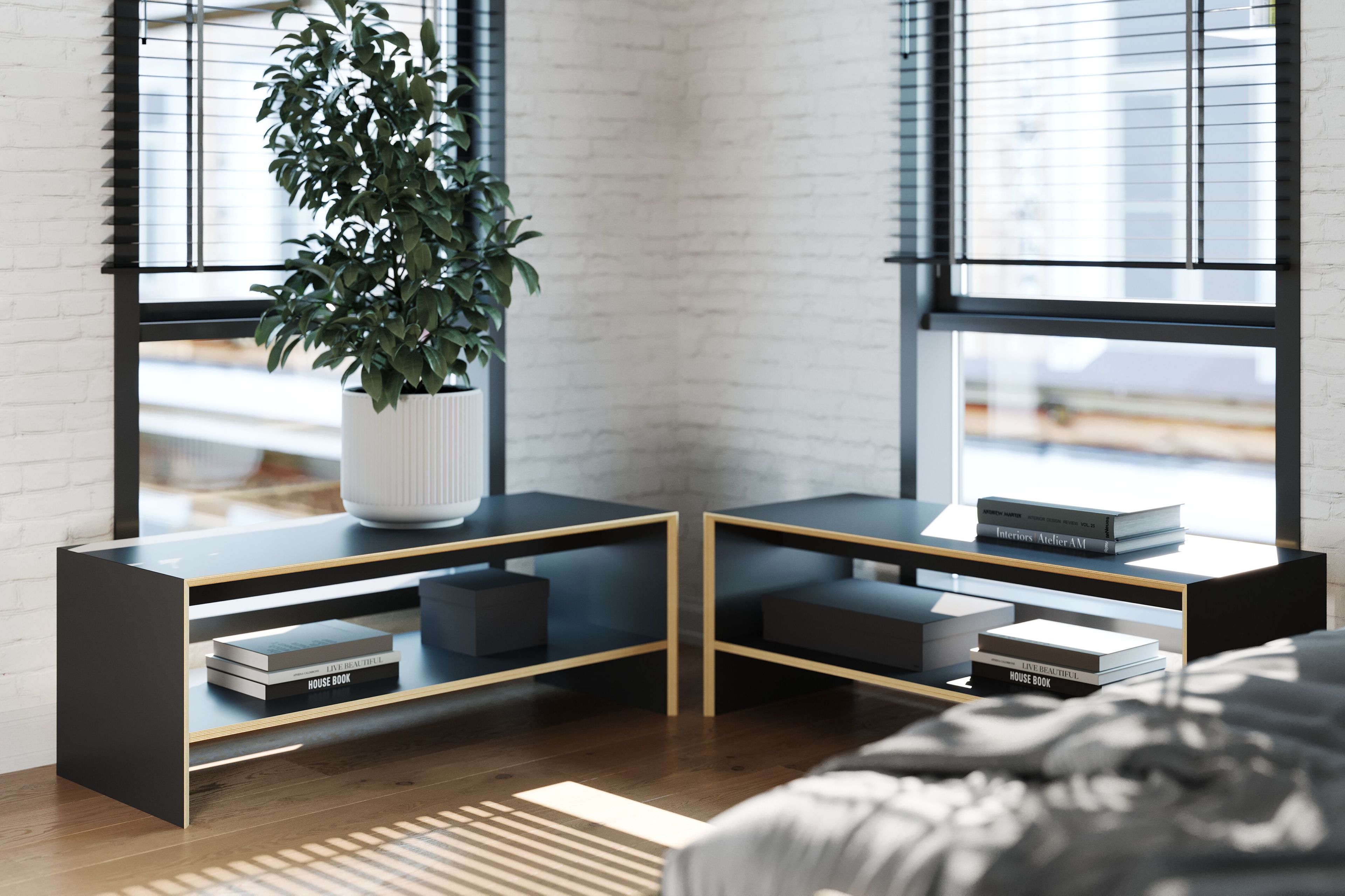 Скамейка из березы Müller Small Living BRIDGE ARCH-00102433 - Вид №3