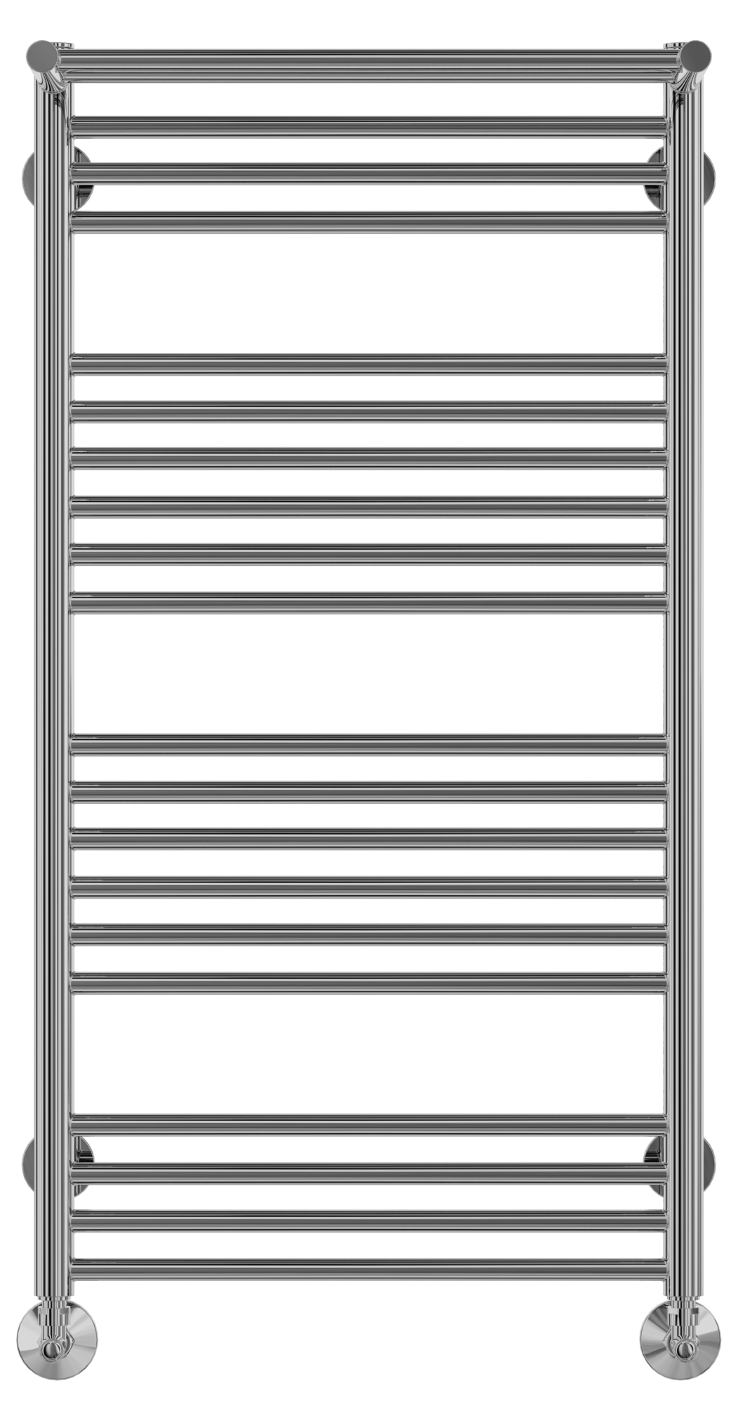 4660059582399 СТАНДАРТ Аврора с полкой П20 500х1010 (4+6+6+4) Полотенцесушитель TERMINUS RAL 9003 матовый - Вид №1