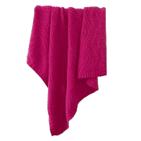 Плед NESTOR berry APERO ВЯЗАНЫЕ, ОДНОТОННЫЕ 010324 Розовый