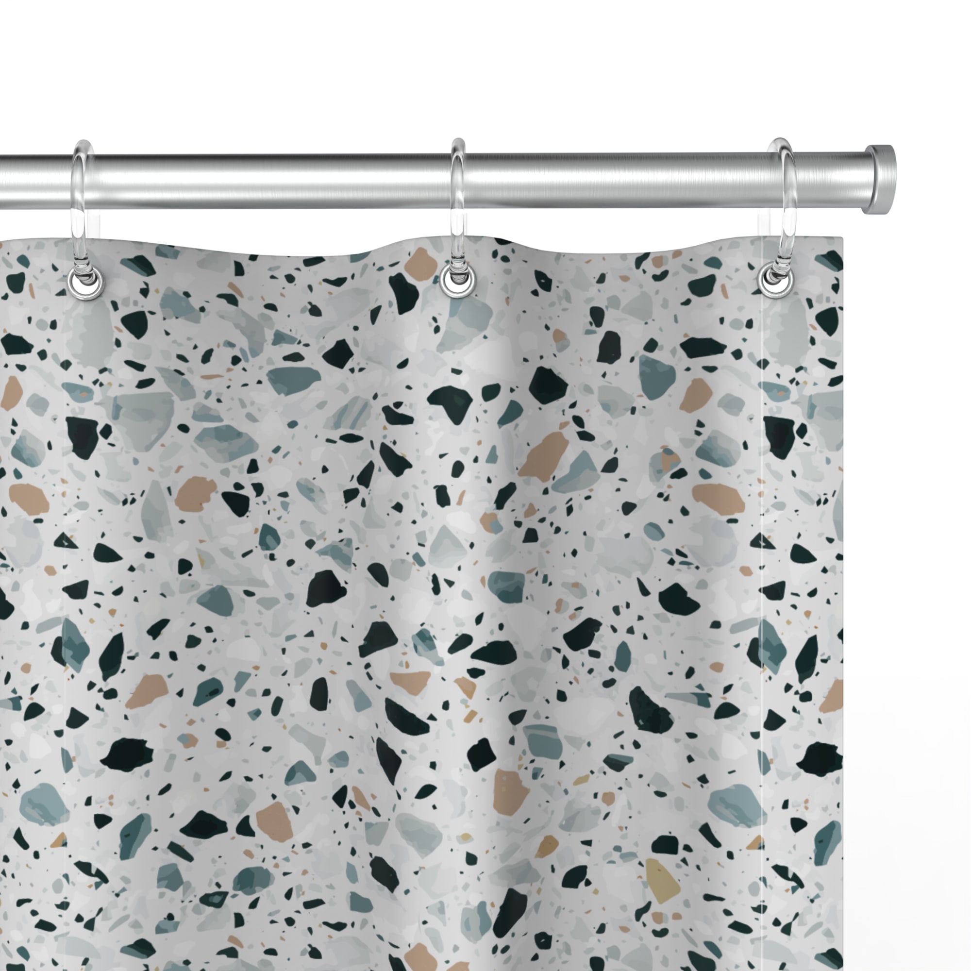 85200841 Шторка для ванной комнаты Lemer Terrazzo 180x200 см полиэстер цвет разноцветный нет Santreyd  - Вид №2