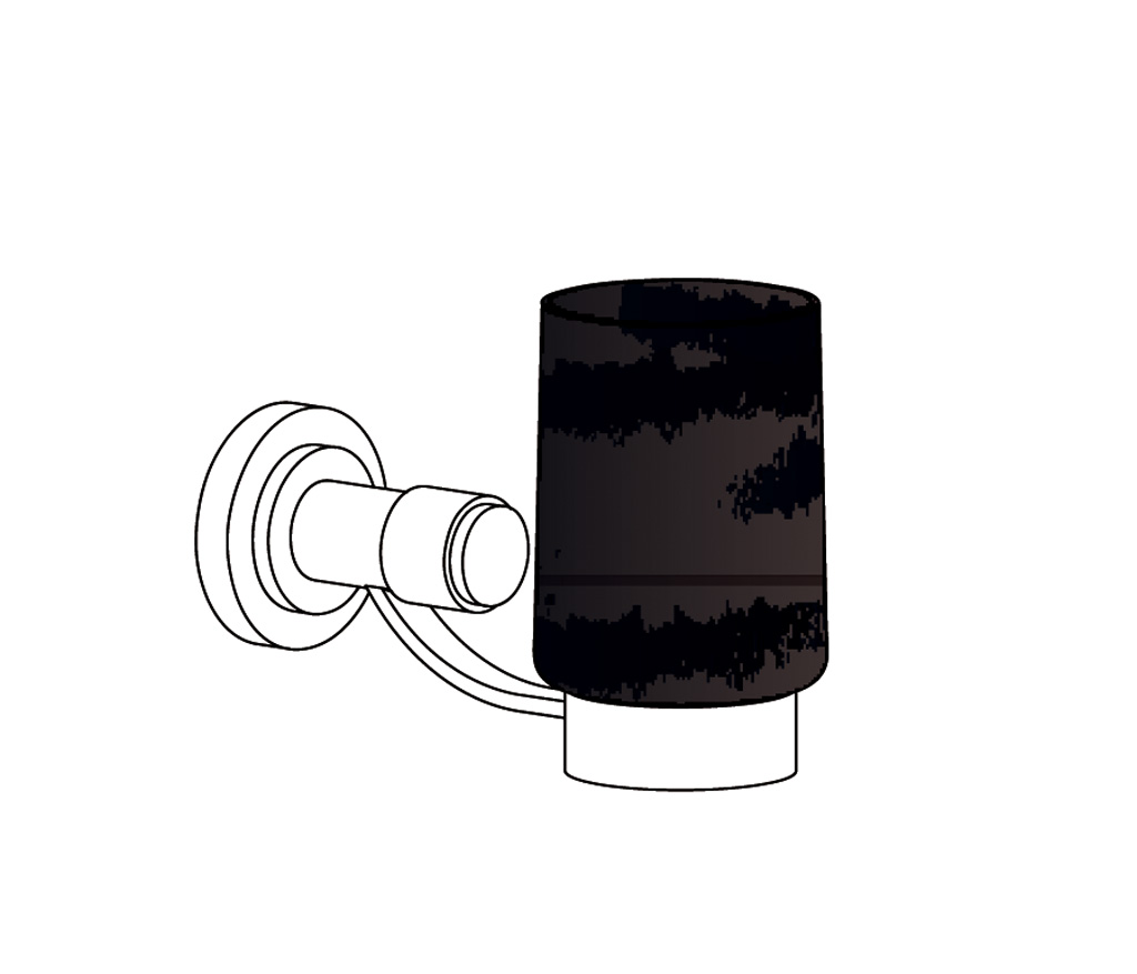 C21-521 C21-521 Настенный подстаканник АЛИЗЕ С РЫЧАГАМИ Cristal & Bronze ALIZÉ À MANETTES  - Вид №1