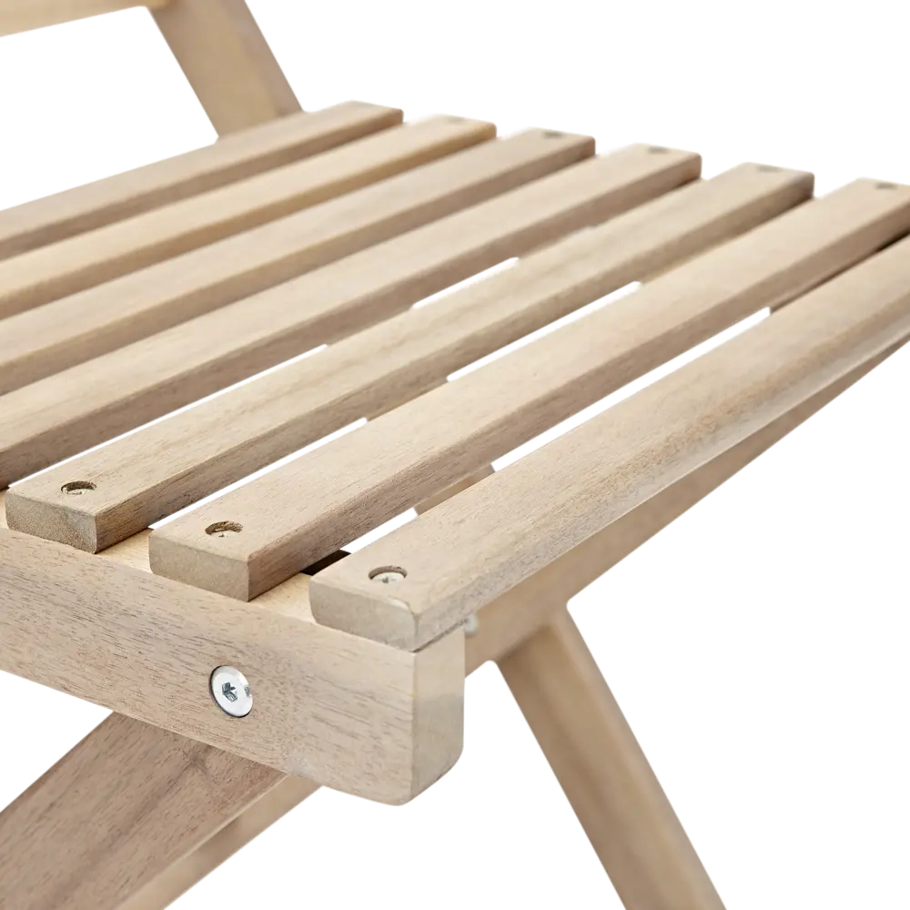 Набор садовой мебели Naterial Origami складной акация: стол и 2 стула STLM-2011954 - Вид №9