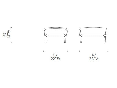 Кожаная подставка для ног Poltrona Frau коллекция-диваны и кресла ARCH-00095579 - Вид №4